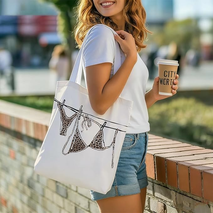 Leopard Print Tote Bags, Tote Bags for Women, Gife for Waoman, Reusable Shopping Bags