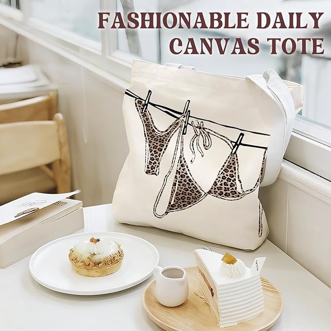 Leopard Print Tote Bags, Tote Bags for Women, Gife for Waoman, Reusable Shopping Bags