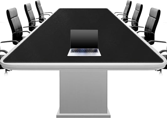 CENNBIE MAX220 86.6" x 39.4" Leather Desk Mat Protector, Extra Large Leather Desk Pad for Full Desk - XXXXXL Super Large Mouse Pad (Black)