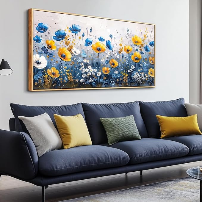 QIYILEXWART Canvas Wall Art For Living Room Large Wall Decor For Office Bedroom Decorations Bush Landscape Pictures Farmhouse Painting Artwork Room Wall Mural Aesthetic Home Decor 30x60 In