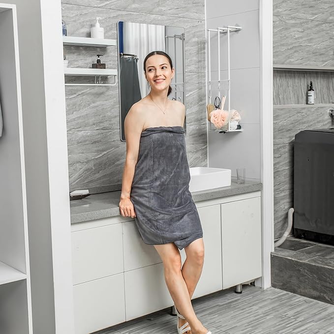 JML Bath Towels Set 4 Pack (30" x 60") - Large, Soft, Absorbent, Quick Dry Microfiber Towel for Hair Wrap, Fitness, Sports, Yoga, Swim, Pool