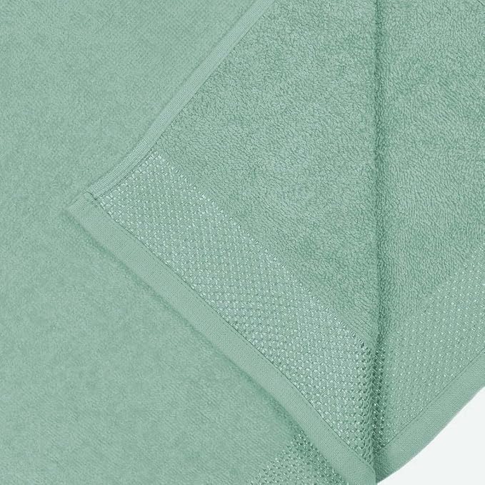 Kaufman - Personalized Velour Beach and Pool Towel 100% Cotton 30in X 60in Solid Color Bath Towel Embroidered (Seafoam)