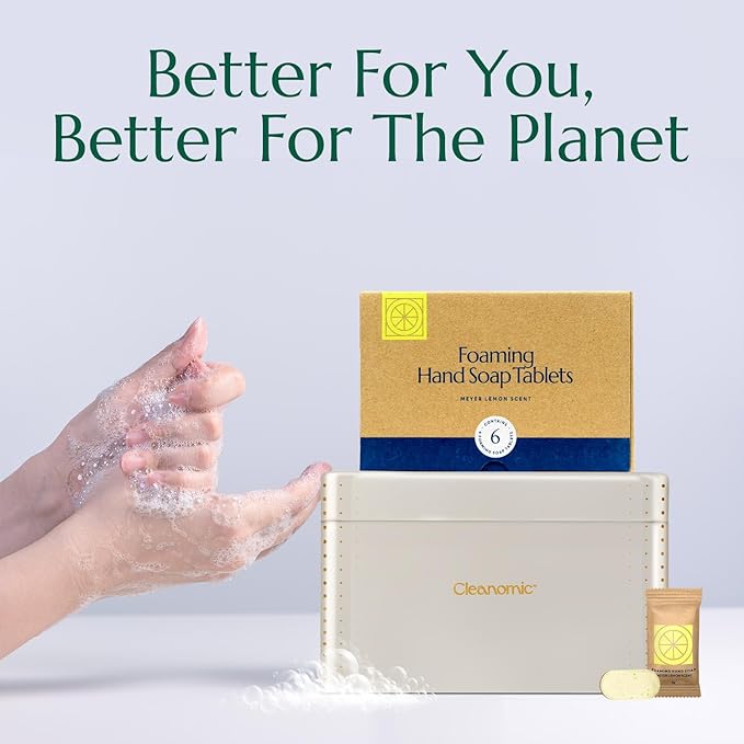 CLEANOMIC Foaming Hand Soap Tablets and Tablet Tin Bundle