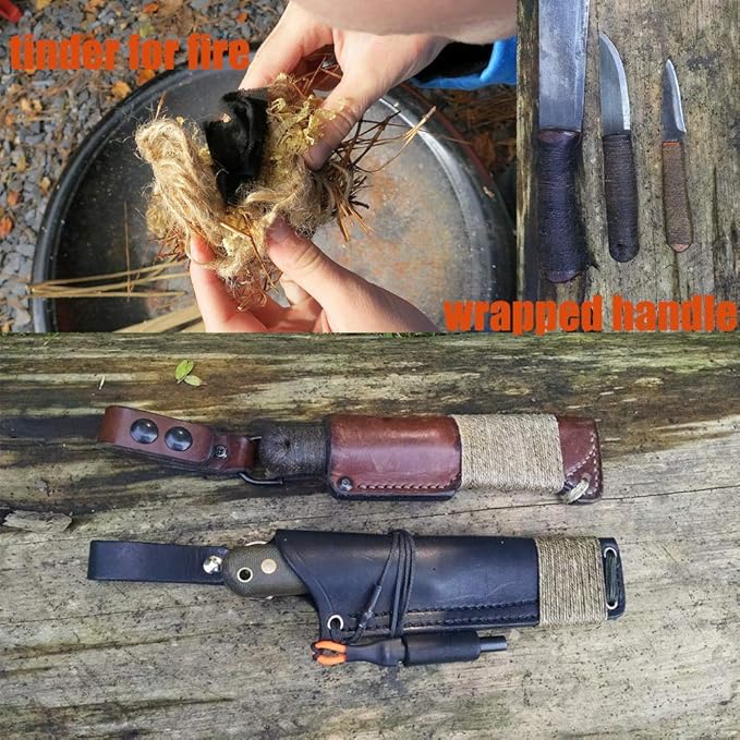 Leecogo Jute Twine 328 Feet 2mm 3Ply Heavy Duty Jute Rope String for Arts Crafts Mason Jars Rustic Decorations Home Gardening Industrial Packing Materials