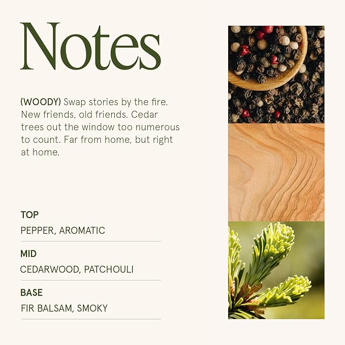 LA JOLIE MUSE Christmas Candle | Starlit Golden Fir | Fir Balsam, Cedarwood & Smoke | 12 oz Soy Candle, Double Wick | 60 Hours Clean Burn | Christmas Gift for Women & Family