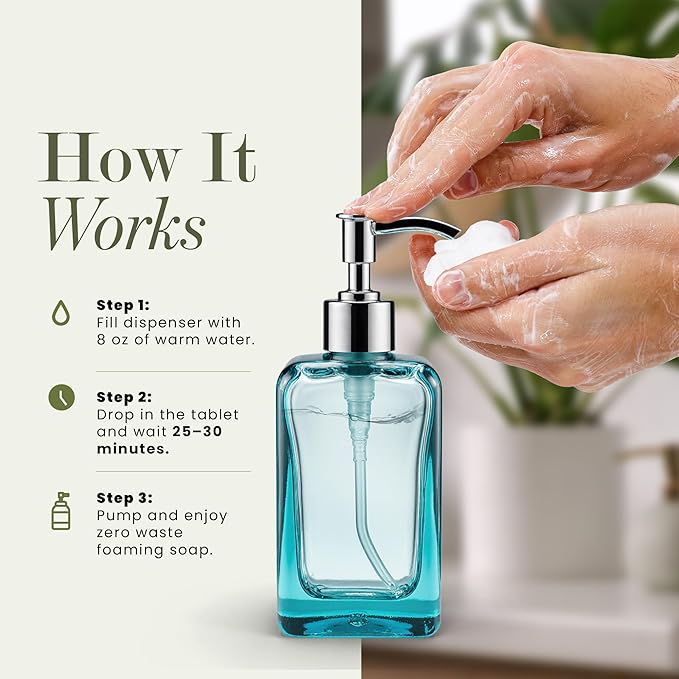 Foaming Hand Soap Tablets – Rich, Moisturizing Hand Soap Refills, Works with Dispensers, Variety Pack, 10 Count, 4 Pack