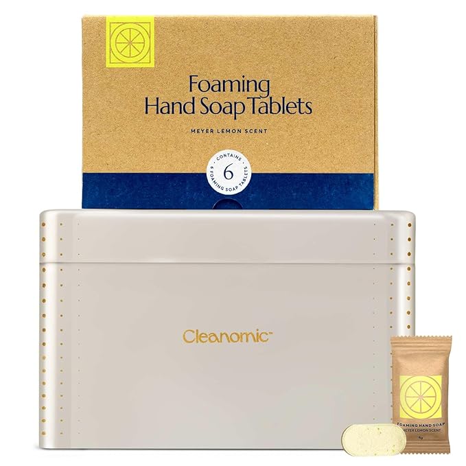 CLEANOMIC Foaming Hand Soap Tablets and Tablet Tin Bundle