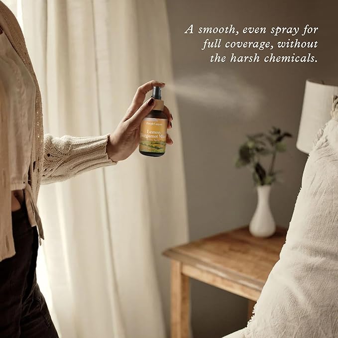 Purple Canyon Lemon Bergamot Mint Room Spray — 4 oz Natural Linen & Room Freshener — Bright Citrus & Mint Fragrance Mist — Energizing & Crisp — Premium Natural Fragrance Oils
