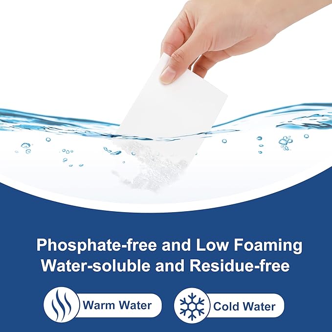 Laundry Detergent Sheets 200 Sheets, Fragrance-Free, Eco-Friendly, Plastic-Free, Hypoallergenic, Liquidless Washing Supplies for Dorm Travel Camping, 200 Loads