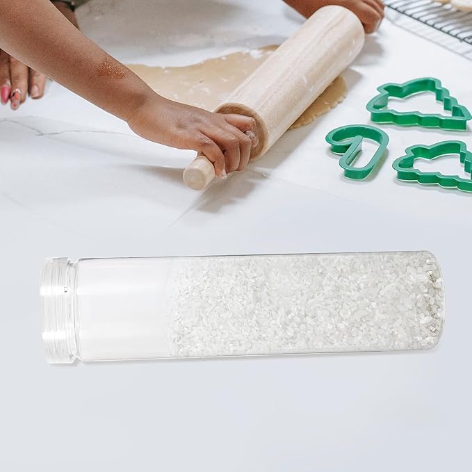 SAFIGLE 3Pcs Airtight Kitchen Storage Canisters with Sealing Lids Transparent Pet Food and Cereal Containers for Pantry Organization and Moisture Protection Reusable Jars for Home Kitchen