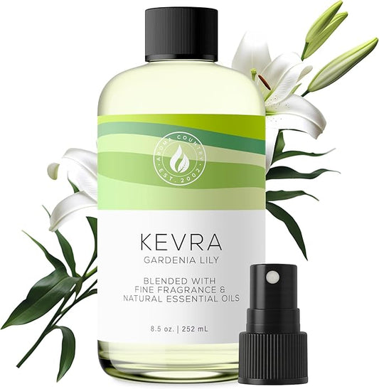 Aroma Country Kevra Diffuser Oil - Luxury Essential Oils for Diffuser Refill & Air Freshener Room Spray - Long-Lasting & Natural Home Fragrance, Garden Lily Scented Oil for Diffusers (8.5 Fl. oz)