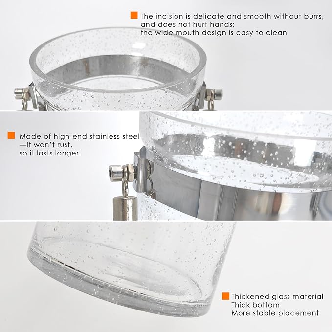 Barrel-Shaped 8.46" Large Mouth Clear Glass Vase with Hemp Rope Handle - Ideal for Floral Arrangements, Bouquets, Floating Tealights, Home Display & Holiday Decor