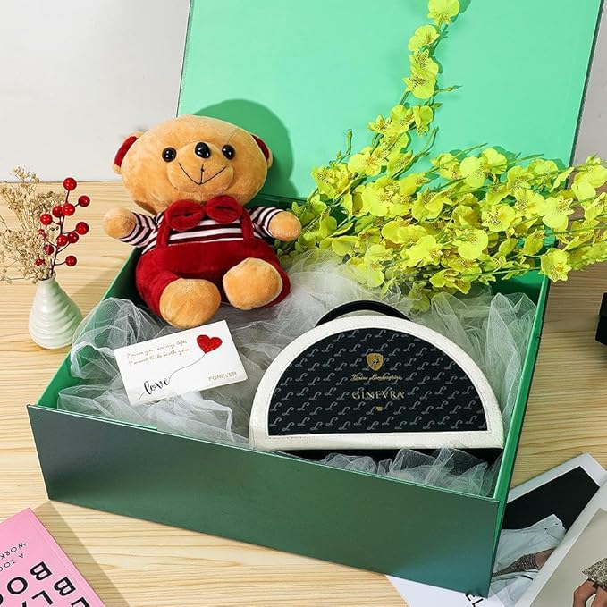 Extra Large Green Gift Box 19x16x6 Inches,Gift Boxs for Presents with Lid Magnetic Closure Collapsible,Groomsman Proposal Box,Birthday, Christmas,for Clothes and Large Gifts