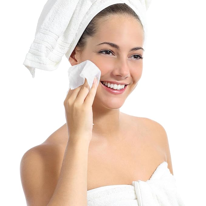 200pcs Makeup Remover Pads - 3. 9inch Reusable Facial Cleansing Pads Non-woven Makeup Removal Wipes for Daily Skincare