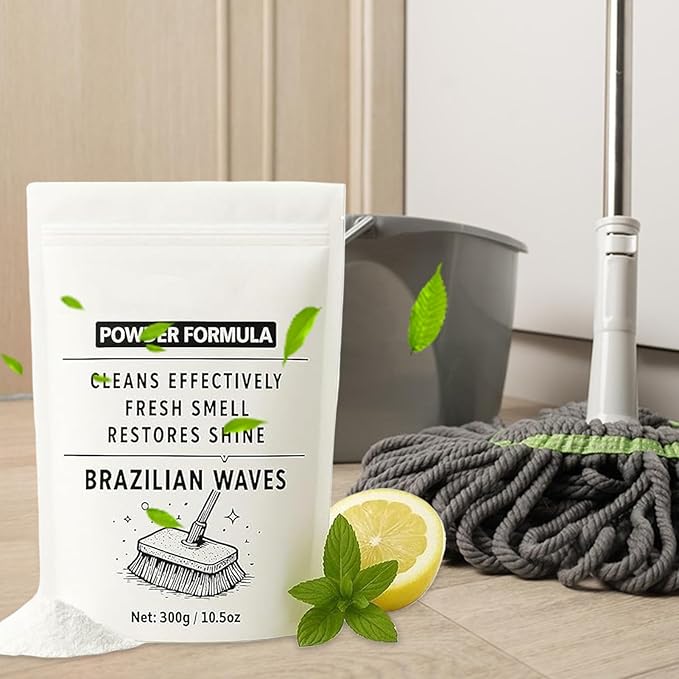 Mop Soap Powder - Multipurpose Cleaner, Powerful Carpet Scent Powder, Deep Wood Hardwood Floor Cleaning, Effective Home Cleaning Supply, Floor Care Product, Household Cleaner for Kitchen Bathroom