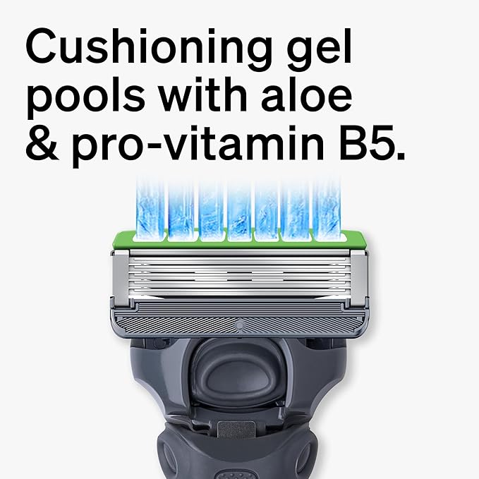 Schick Hydro Sensitive Razor Refills, 12ct | 5 Blade Razor for Men, Shaving Blades, 12 Refills (Pack of 12)