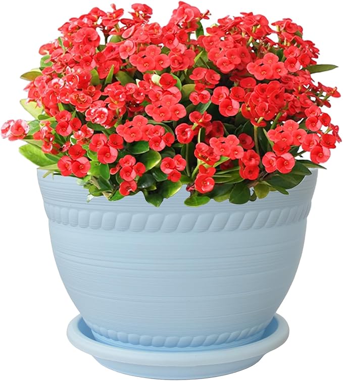 Macrame Plant Hanger with Pot, 3 Set Hanging Planters for Indoor Plants, Handmade Cotton Rope Boho Home Decor, Idea Gift for Anyone, Includes Plant Holders, Pots, Plates and Hooks (Mixed Color-2)