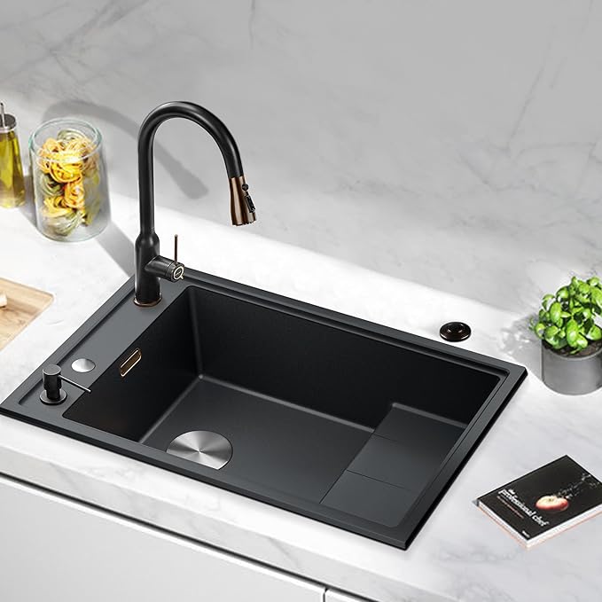 Garbage Disposal Air Switch Kit, Sink Top On Off for disposal By CLEESINK (SHORT/2.5", Oil Rubbed Bronze)