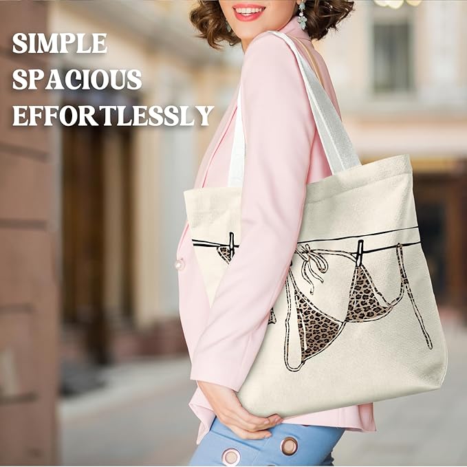 Leopard Print Tote Bags, Tote Bags for Women, Gife for Waoman, Reusable Shopping Bags