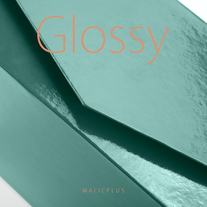 Gift Box with Lid 9x9x3.4 Inches, Green Groomsman Proposal Box with Magnetic Closure for Father's Day or All Occasion (Glossy Green)