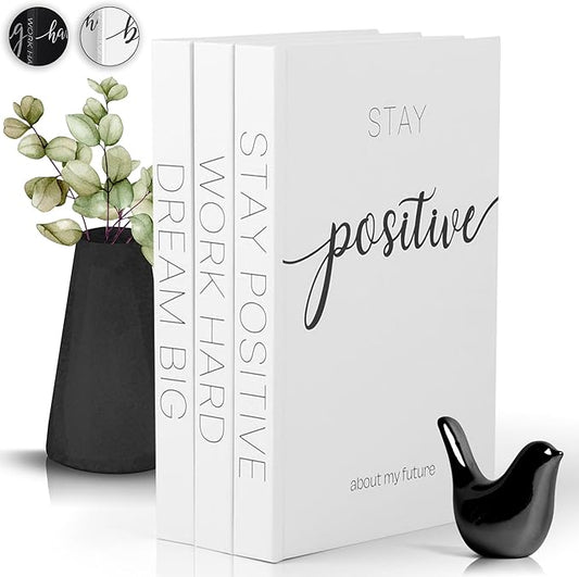 Decorative Books for Home Decor - Faux for decoration Coffee Table | Book Shelf Decor | Entryway | Console Table - Modern Luxury Designer Books Decor Set - Decorative for Display