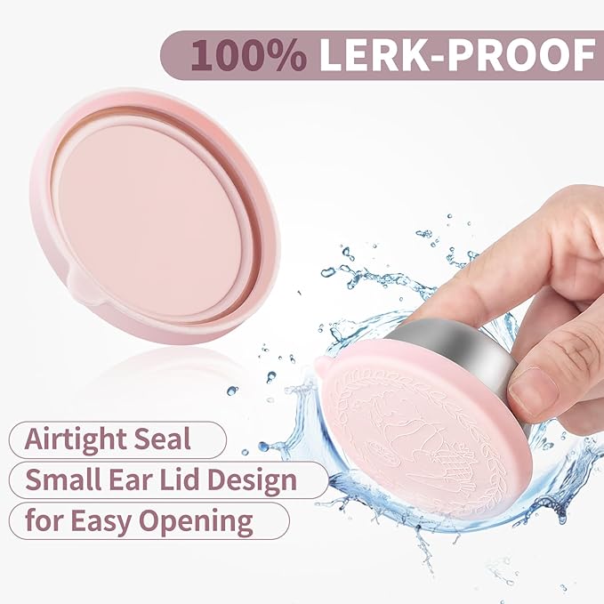 8 Pack - 1.6 Oz Small Salad Dressing Containers To Go, Leakproof Condiment Containers with Lids Reusable Stainless Steel Sauce Cups for Lunch Boxes Kitchen Storage Picnics Travel Meal Prep