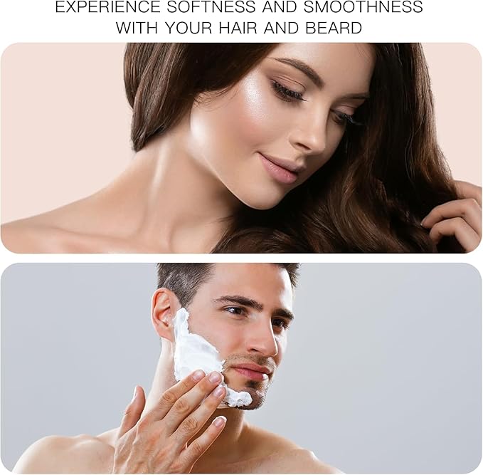 Universal Boar Bristle Beard Brush, Anti-Static Styling Wooden Hair Brush for Men&Women, Perfect for Hair&Beard Care Men's Grooming Straightens Promotes Growth Works with Beard Oil and Balm Beard Kits