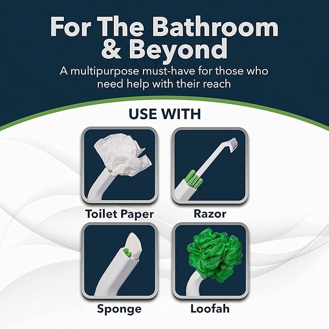 FreedomWand Master Kit - Multipurpose Toilet Aid – 20” Toilet Paper Helper for All People with Range of Motion Limitations – Portable Toilet Aid for Holding Tissue, and Other Personal Hygiene Products