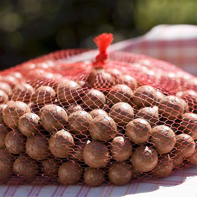 100Pcs 24 Inch Reusable Mesh Produce Bags, Seafood Boil Bags for Crab Clam Crawfish, Potato Onion Fruits Bag, Storage Bag for Grocery Shopping Storage of Fruit Seafood Toy & Garden Produce