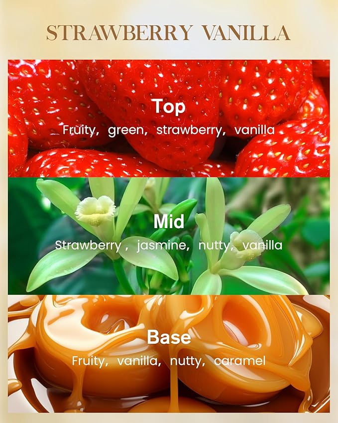 M&SENSE Extra Large Candle Strawberry Vanilla Scented, 3-Wick 35oz 150H Long Lasting, Natural Soy Aromatherapy Fall Winter Candle for Stress Relief, Festival Gifts for Home Decor