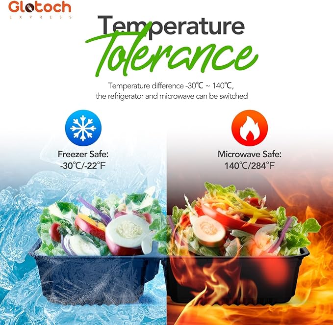 34oz 3-Compartment [1 Pallet-4950 Pack] Meal Prep Containers with Lids, Plastic Food Prep Containers Microwave, Freezer, Dishwasher Safe Leakproof Durable Food Storage Lunch Box To Go Take Out