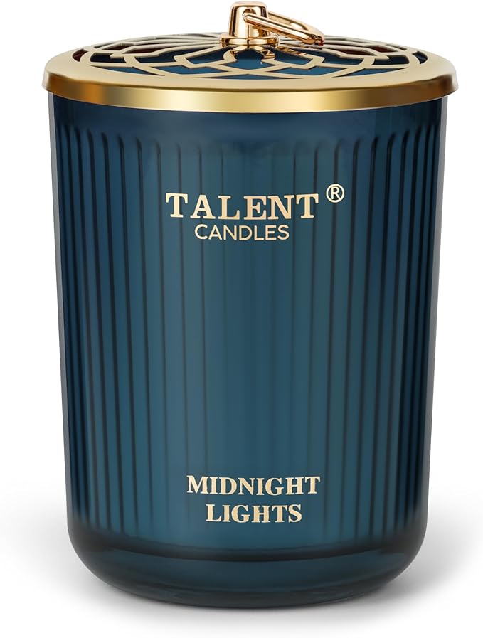 Jar Candles for Home Scented, Aromatherapy Candles Gifts for Women & Men, Natural Soy Candle, 8.4oz Traditional Style, Midnight Lights