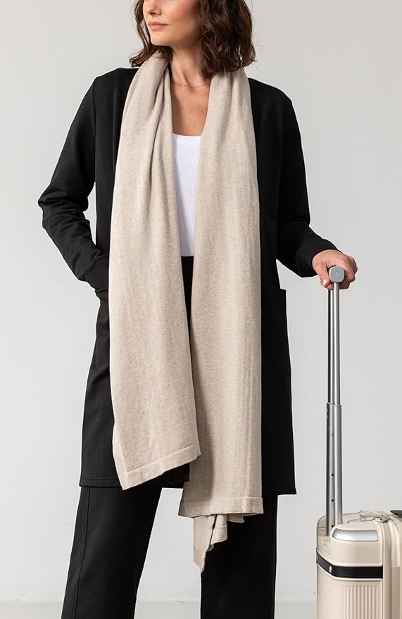 zestt Dreamsoft Travel Scarf, Wrap and Shawl for Women, Organic Cotton