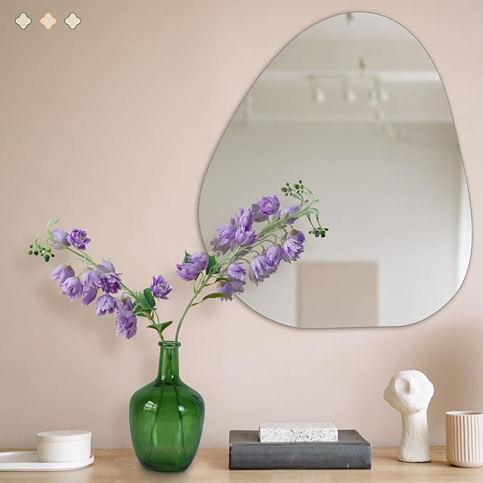 Clear Glass Vase Tall Farmhouse Vase for Branches Glass Vases for Centerpieces in Home Decoration (S-Green)