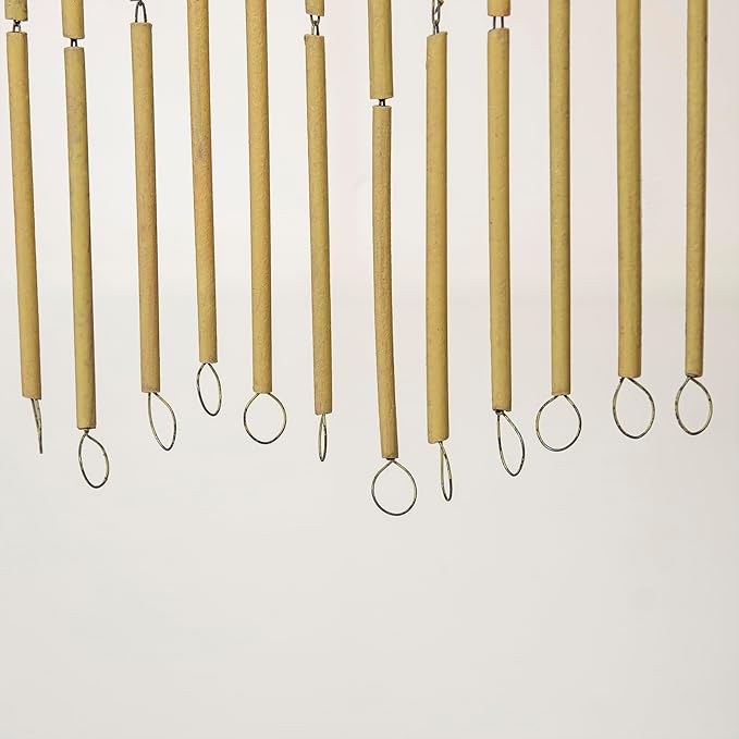 Bamboo Curtains 35.5 X 78 Inch - Eye Design Beaded Curtain Bamboo for Doorway - Mysterious Ghostly Style Curtain for Home Decor Enthusiasts