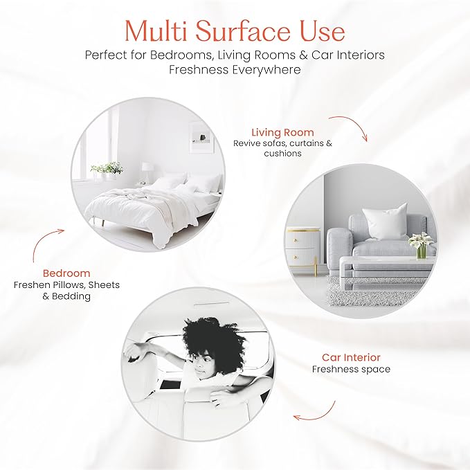 FIELD FLEUR Grapefruit Pomelo Linen & Room Spray 15.5 oz - Aromatic & Refreshing Bedding & Fabric Mist - Air Freshener for Clothes & Sofas - Notes of Grapefruit, Peach, Mint & Cassis - Made in USA