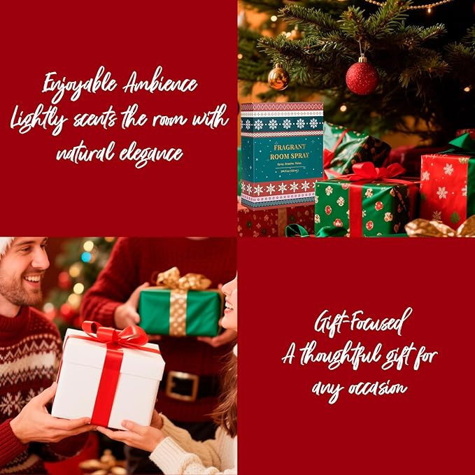 Room Spray, Balsamic Cedar, Apples, Gingerbread Cookies, 3 Pack, Each 4 fl oz, Concentrated Room Spray, Air Freshener for Home, Long-Lasting Odor Eliminator for Bathroom and Office