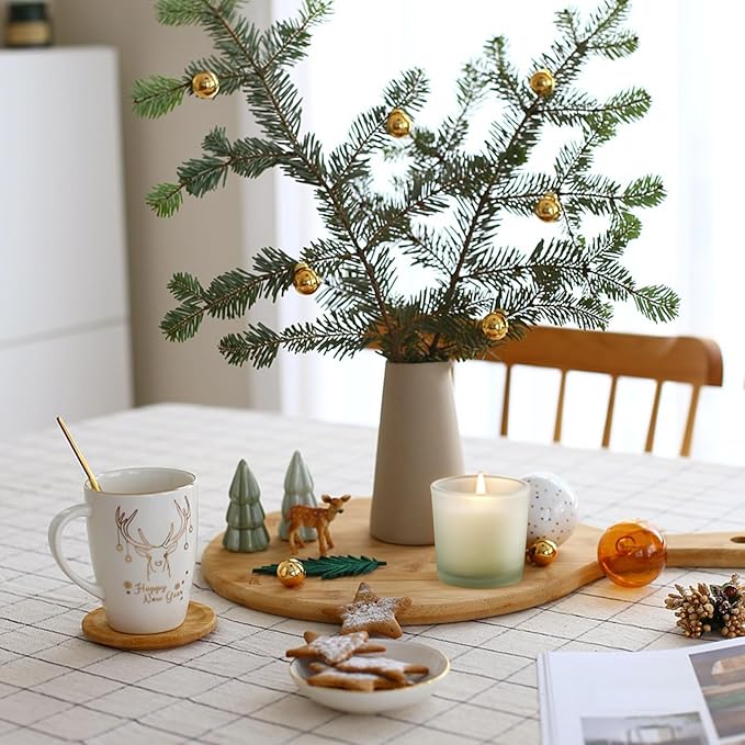 4oz Candle Jars 12 Pack- Frosted Bulk Small Glass Candle Jars with Bamboo Lids, with Stickers and Labels, Empty Candle Vessel for Making Candles Containers - Dishwasher Safe