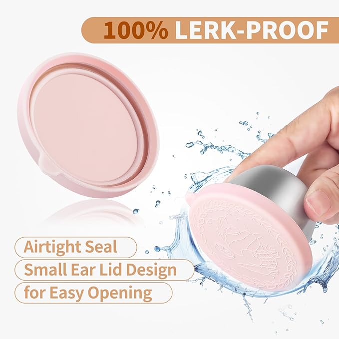 8 Pack - 2.4 Oz Small Salad Dressing Containers To Go, Leakproof Condiment Containers with Lids Reusable Stainless Steel Sauce Cups for Lunch Boxes Kitchen Storage Picnics Travel Meal Prep