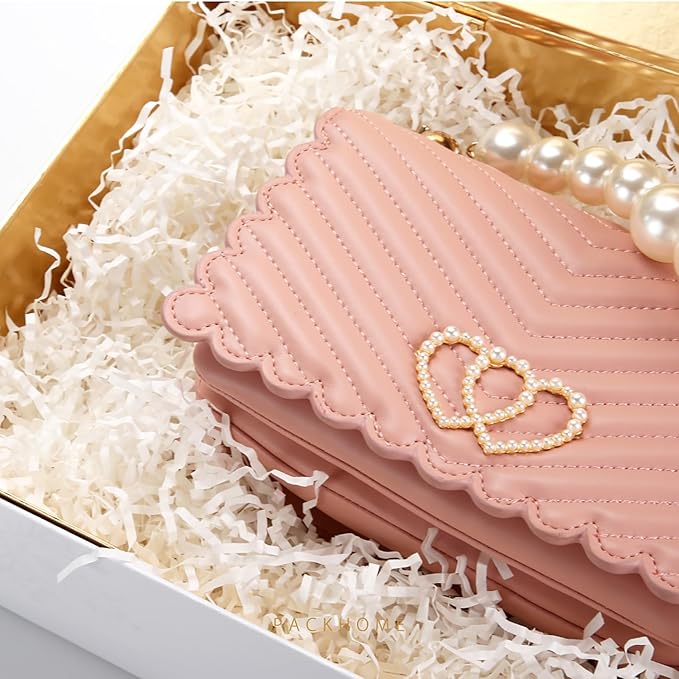 PACKHOME 6 Large Christmas Gift Boxes with Lids 13.5x9x4.1 Inches, Sturdy Collapsible Gift Boxes with Magnetic Closure (Gold Snowflake Pattern)