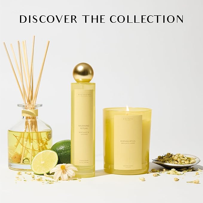 Bergamot & Jasmine Room Spray | Benevolence LA Air & Fabric Freshener for Home & Linen | Fresh Floral Scent, Relaxing Home Fragrance, Holiday Gift Idea for Her, Gifts for Women