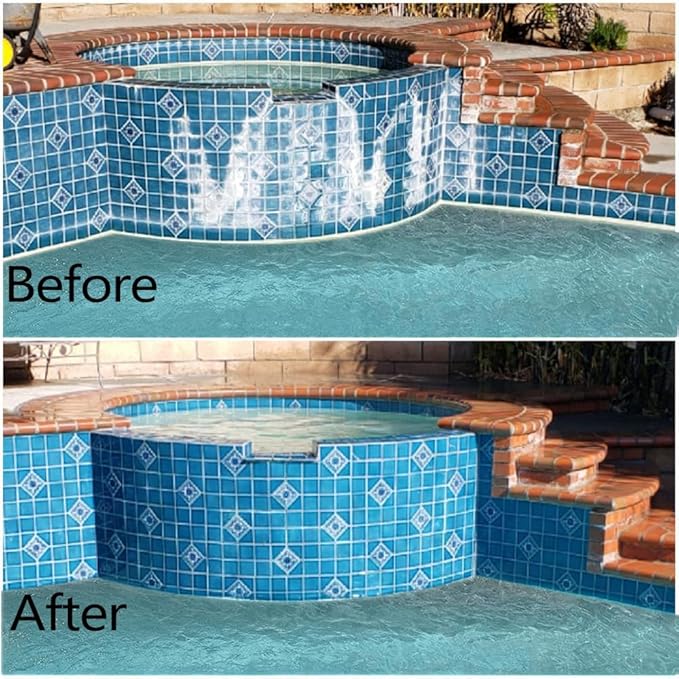 Pumice Stone for Pool and Stainless Steel Pool Brush Kit to Reomve Erase Rust Stain Spot in Concrete Plaster Pool Spa and Calcium Deposit on Pool Tile