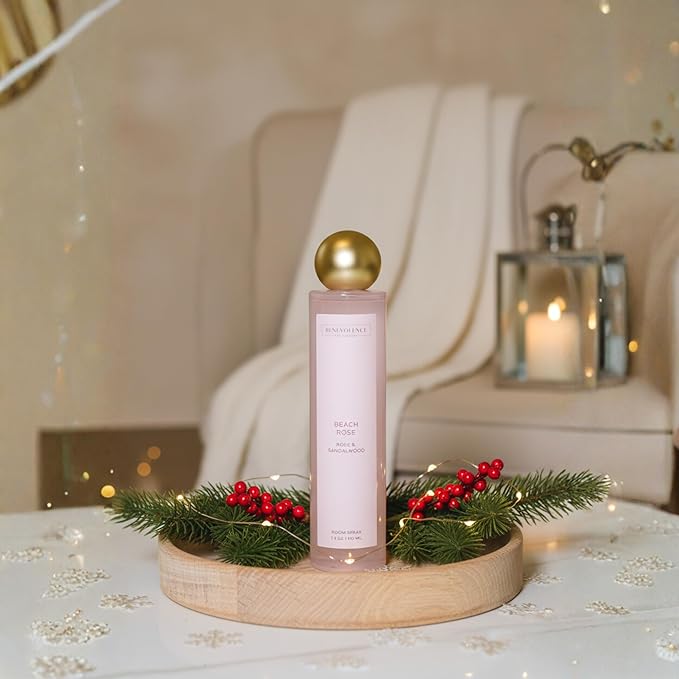 Rose & Sandalwood Room Spray | Benevolence LA Air & Fabric Freshener Spray | Romantic Floral Scent, Cozy Home Fragrance for Women, Christmas Gift Idea for Her