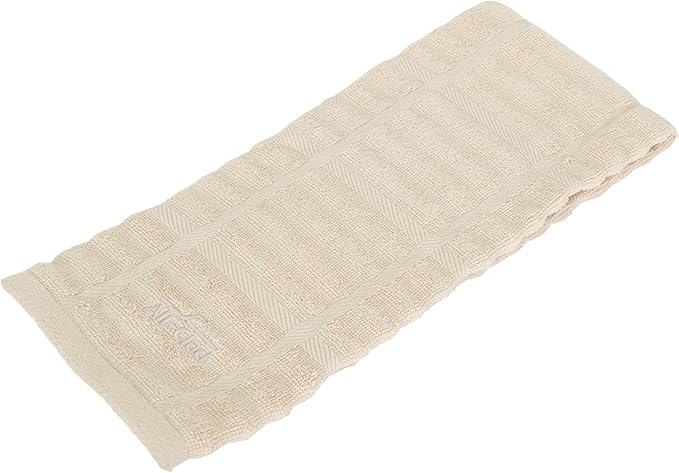 All-Clad Solid Kitchen Towel: Highly Absorbent, Super Soft Long Lasting - 100% Cotton, 17"x30" Tea Towel for Cleaning & Drying Dishes, Pans, Glassware, or Countertops, (1-Pack), Almond
