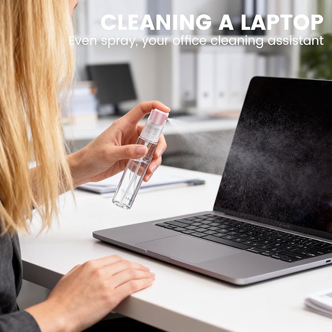 4 Pack Refillable Spray Bottle, Reversible Small Empty Spray Bottle with Fine Mist, Leak Proof - for Cleaning Solutions, Mosquito prevention, Face & Hair Mist - 4pk 1 OZ / 30 ML