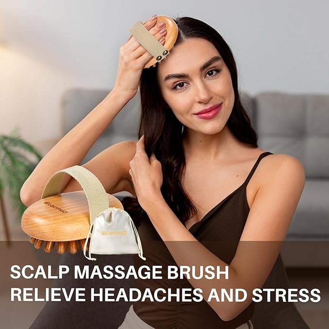 Wood Therapy Massage Tool for Belly Fat,Wooden Meridian Massage Body Brush for Cellulite Remover, Cellulite Lymphatic Drainage Massager for Body Shaping, Maderoterapia Kit for Muscle Pain Relief