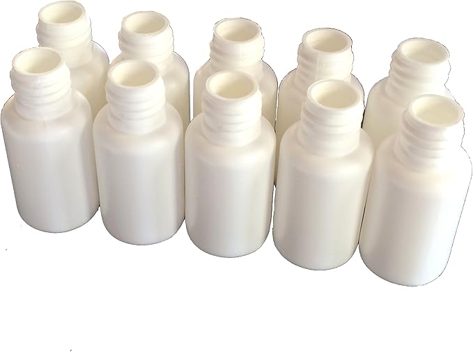 Snoot! 50-Pack 20ml Nasal Spray Bottle Mist Sprayer - Empty Refillable White Plastic Spray Bottles - Reusable Nose Sprayer for Nasal Medications