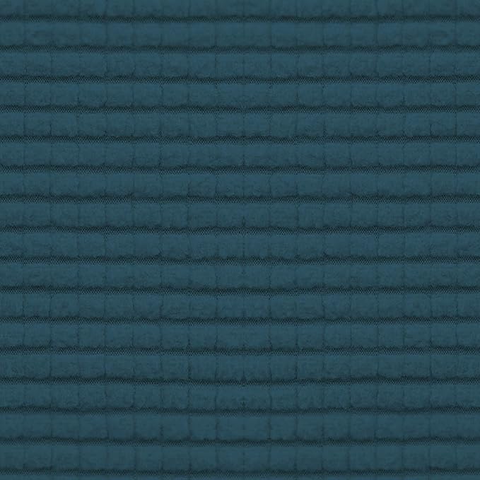 Easy-Going Stretch Ottoman Cover Folding Storage Stool Furniture Protector Soft Rectangle slipcover with Elastic Bottom(Ottoman Large,Deep Teal)