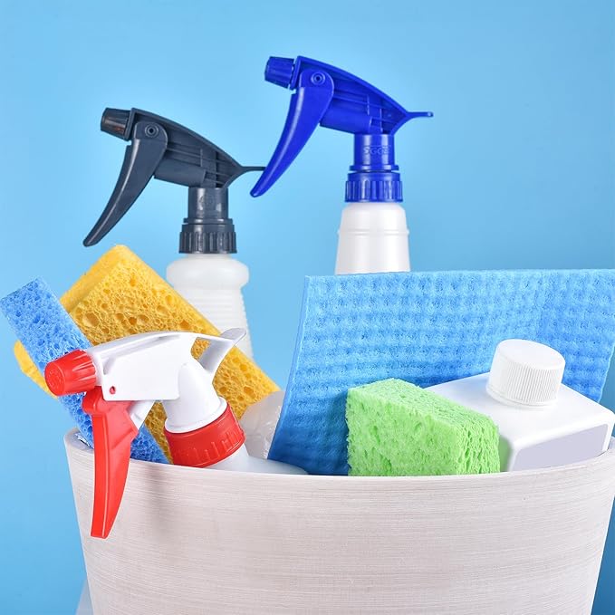 METUUTER 24-Count Cleaning Scrub Sponge- Compressed Cellulose Sponges Non-Scratch Natural Sponge for Kitchen Bathroom Cars, Funny Cut-Outs DIY for Kids