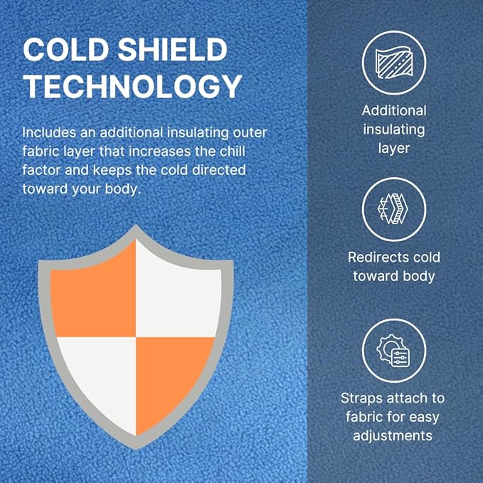 FlexiKold Reusable Gel Ice Pack with Straps – Cold Compress Pack for Injuries – Flexible Medical Ice Wrap for Back, Shoulders, Legs, Knees, Sciatica, Muscle Pain – Half Size